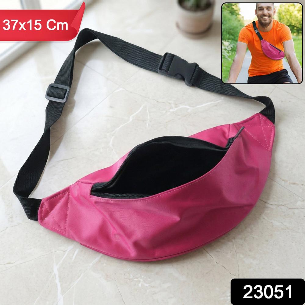 Adjustable Waist Bag 1 Pc  Lightweight Travel Fanny Pack With Zipper - Color: Mix