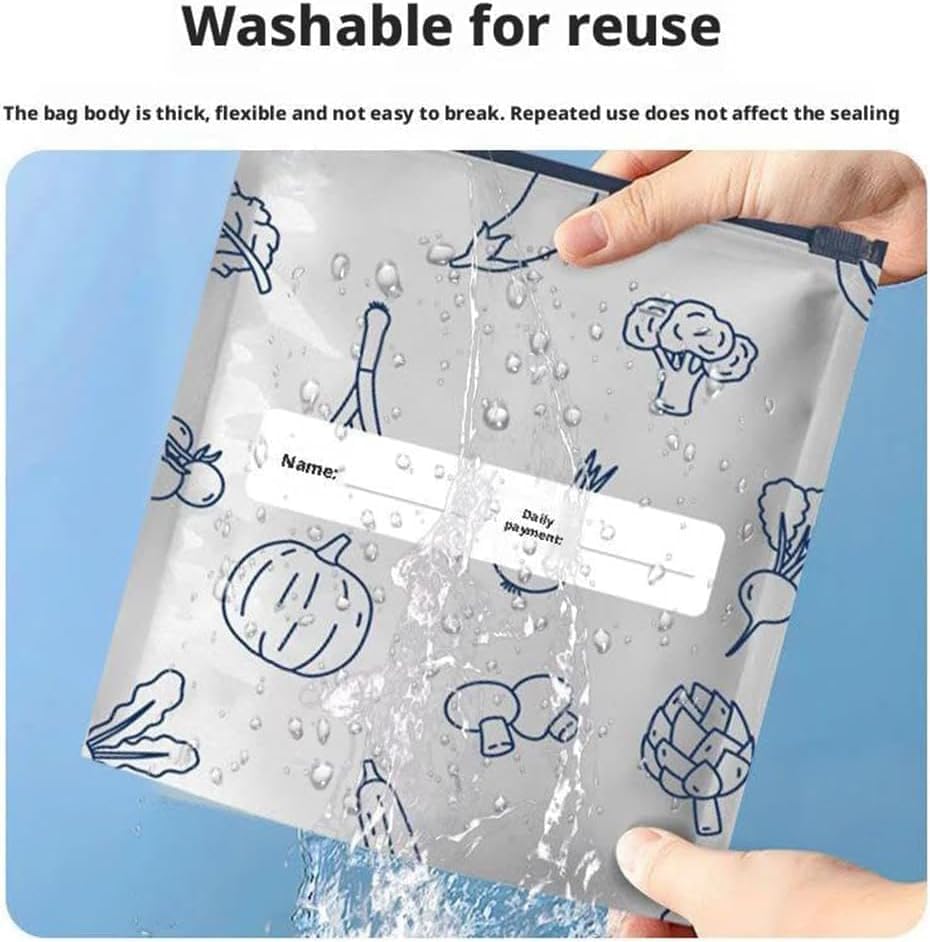 Reusable Aluminum Food Storage Bag Pack of 10