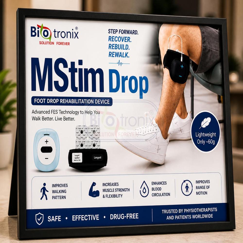 Compact Foot Drop Therapy Device for Home and Clinic Use