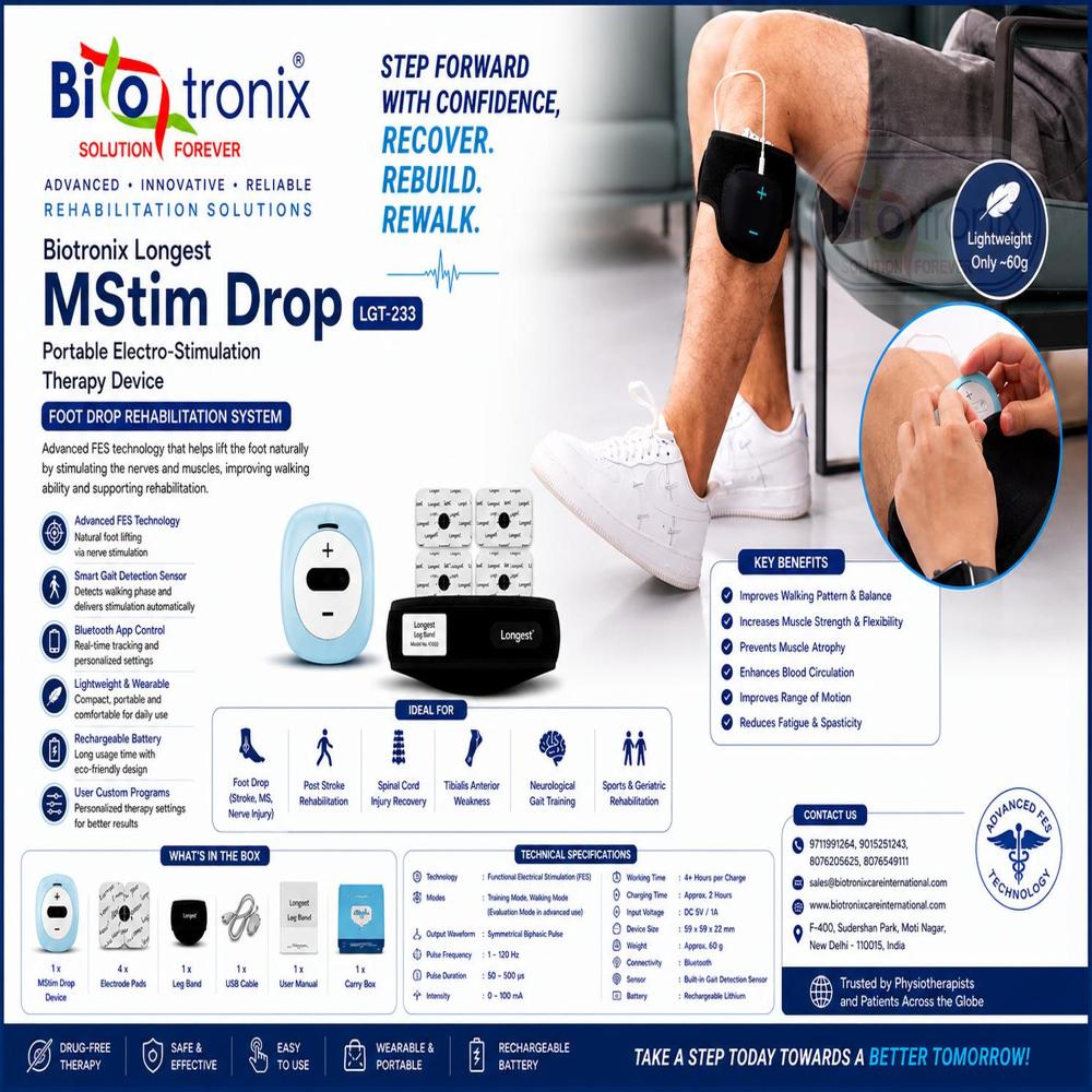 Smart Walking Therapy Device for Neurological Foot Drop