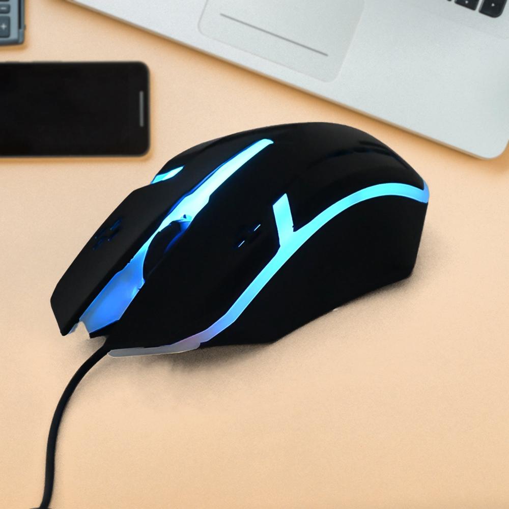 Computer / Laptop Usb Wired Optical Mouse (1 Pc) - Color: Mix