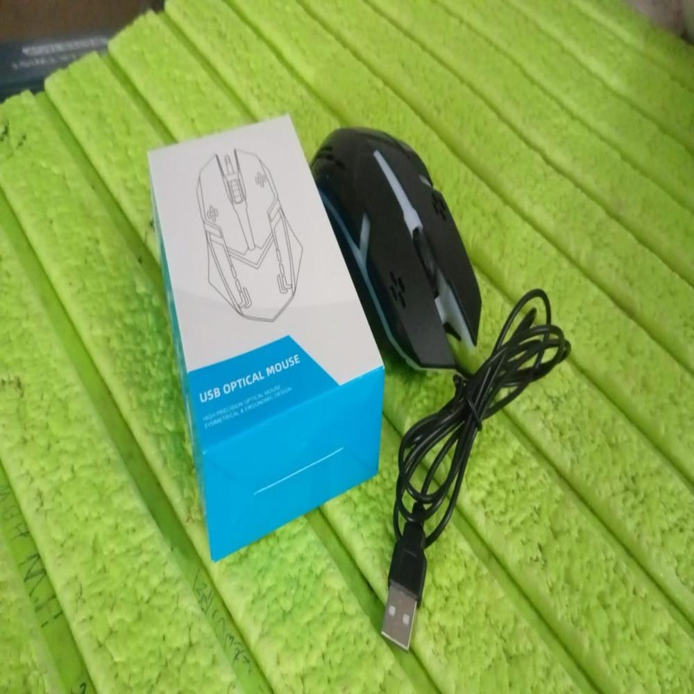 Computer / Laptop Usb Wired Optical Mouse (1 Pc) - Color: Mix