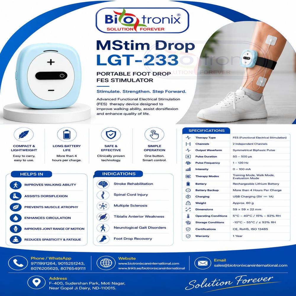 Foot Drop Recovery Machine for Muscle Re-Education Therapy