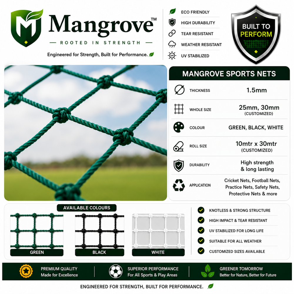 30 mm Sports Cricket Nets