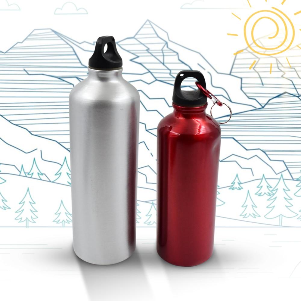 Aluminum Durable Sports Water Bottle (1 Pc / Mix Size & Color) - Material: Aluminium