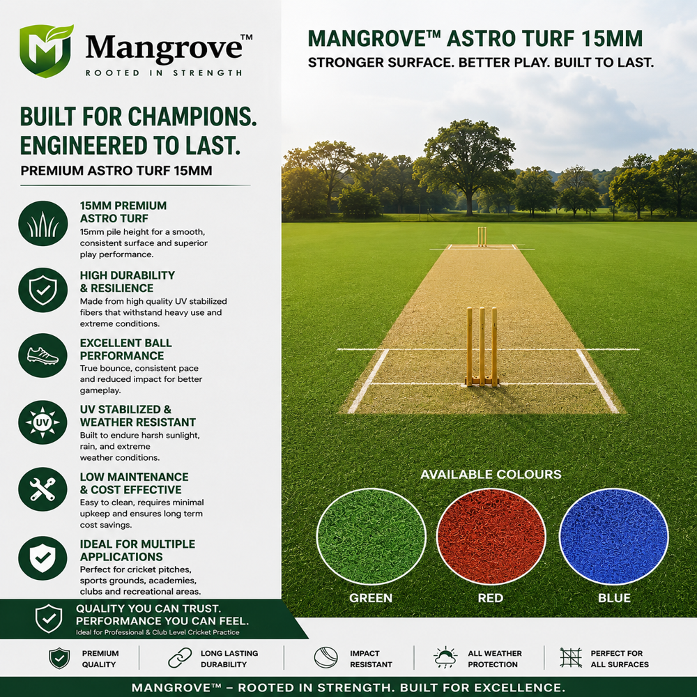 Cricket Pitch Astro Turf 15mm