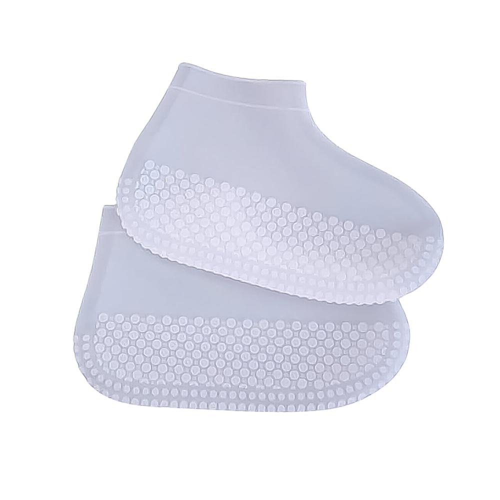 Non-Slip Silicone Reusable Waterproof Anti-Skid Shoe Covers (Large, 1 Pair)