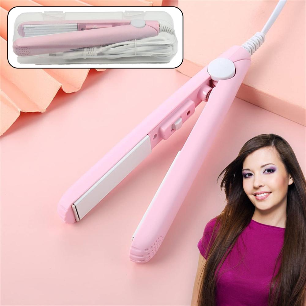 Beauty And Personal Care Professional Ceramic Plate Mini Hair Styler - Color: Mix