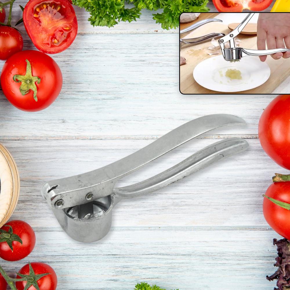 Crush Garlic With Ease: Lightweight Aluminum Garlic Press (1 Pc) - Color: Mix