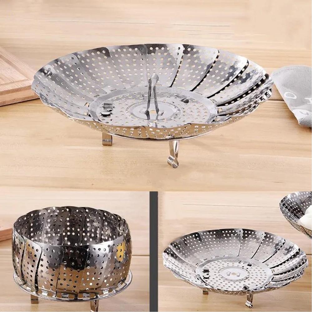 Unique Design Stainless-Steel Heaviest Vegetable For Kitchen Plate Stand/ Basket - Color: Mix
