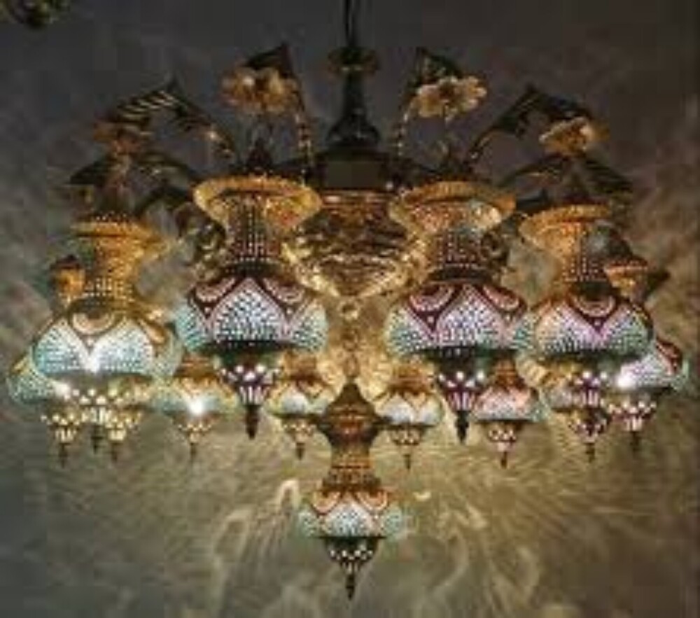 Traditional Brass Chandelier