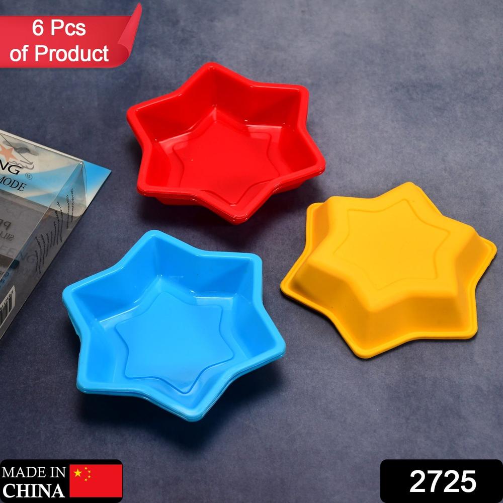 Star Shape Silicone Resin Mold - Full Flexible - Color: Mix
