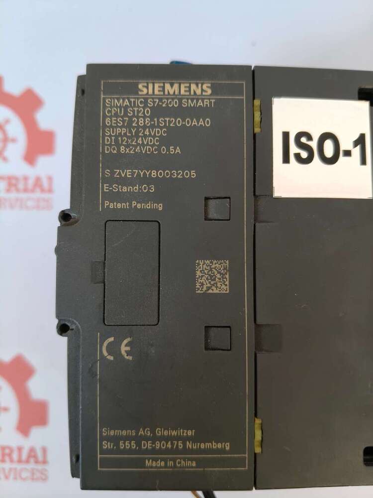 Siemens 6ES7 288-1ST20-0AA0 Simatic S7-200 Smart CPU ST20 Programmable Logic Controller