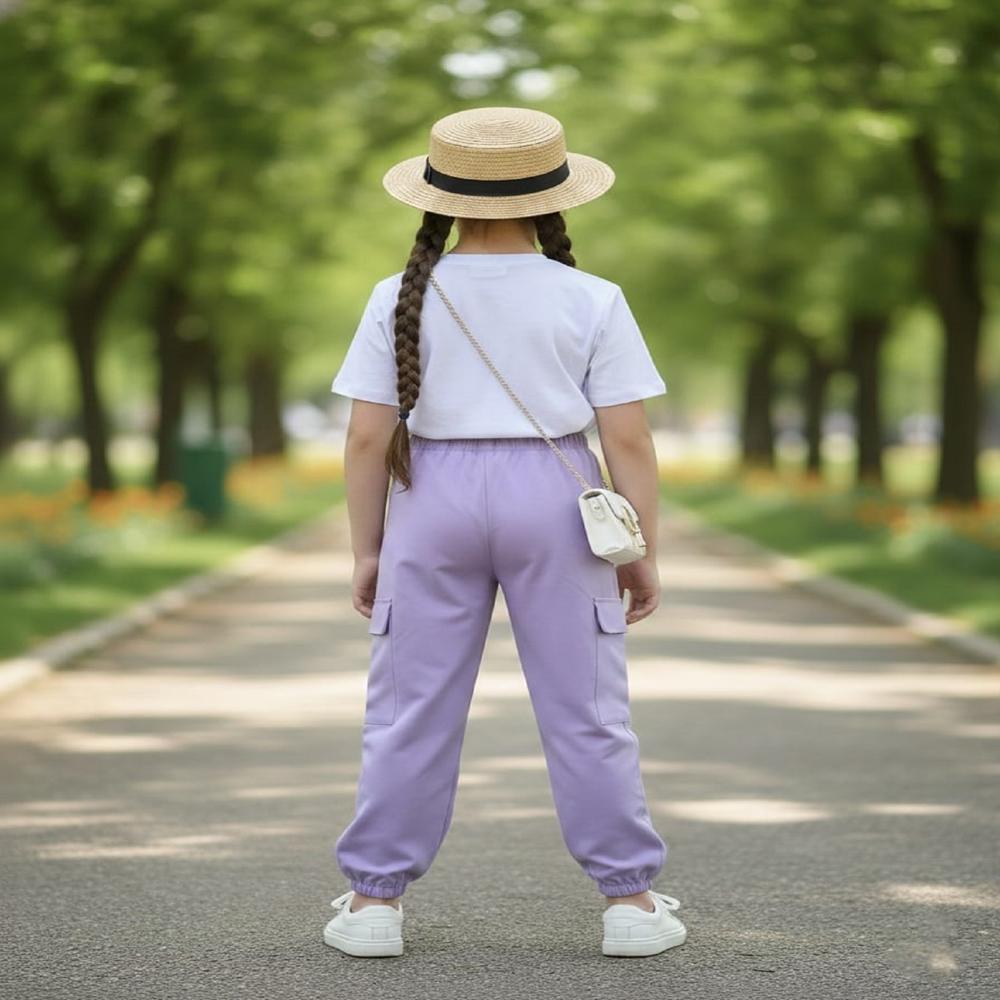 Girls Jogger Top And Botton Set