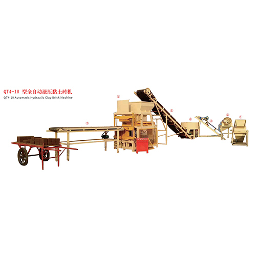 Qt410 Automatic Hydraulic Clay Brick Machine - Capacity: 4800-8000 Pcs/8 Hours