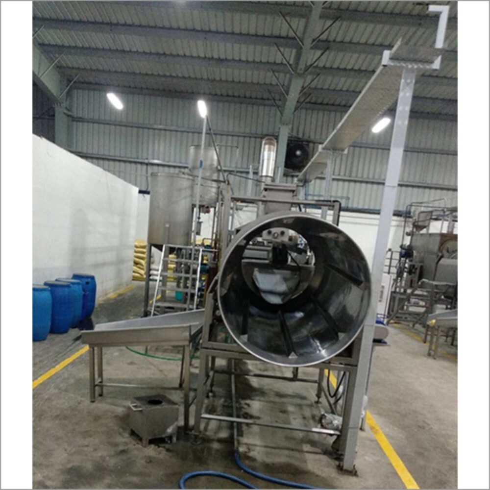Pallet Frying Automatic Plant - Stainless Steel, 300-500 Kg/hr Capacity | Low Oil Snacks Production, Advanced Oil Filtration, Low Maintenance