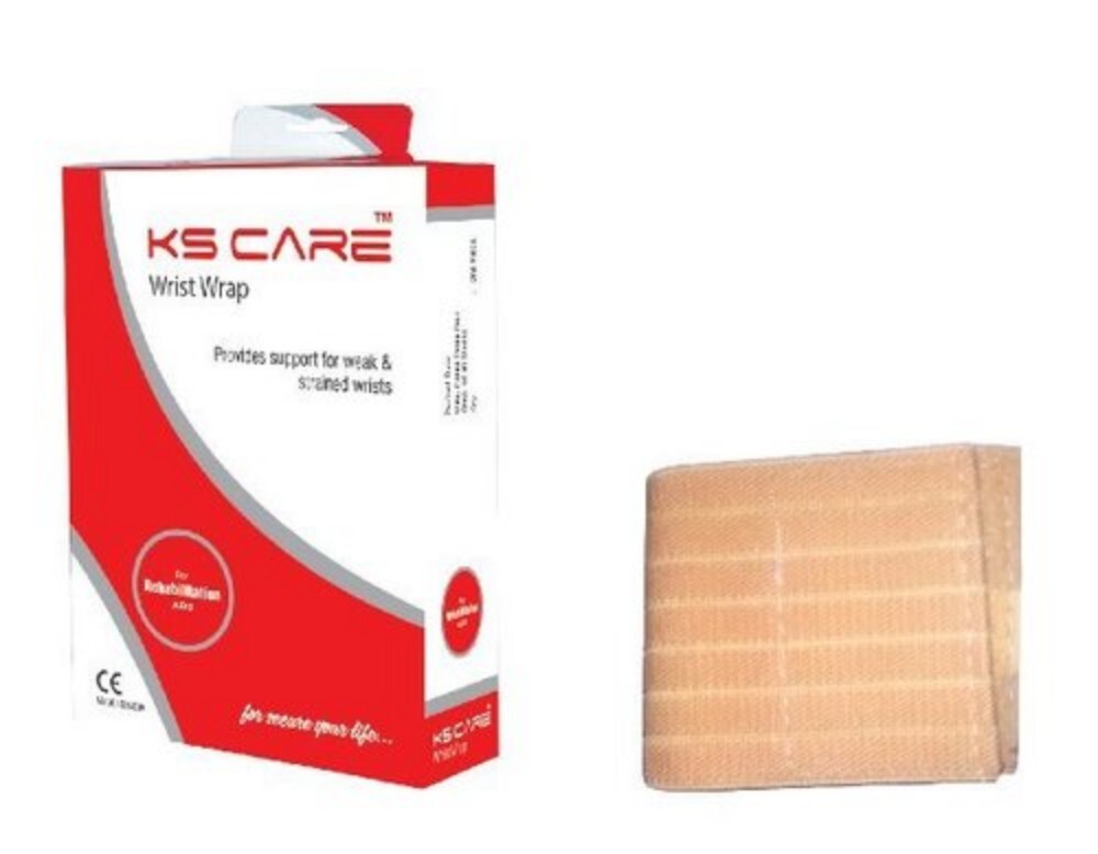 Wrist Wrap - Durable Fabric, Brown Color | Supports Partial Immobilization, Allows Natural Movement Of Thumb And Fingers, Suitable For Left And Right Hand