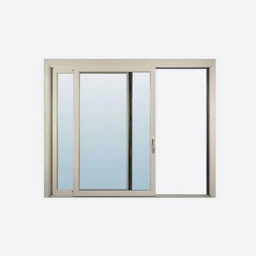 Aluminium Beige Sliding Window