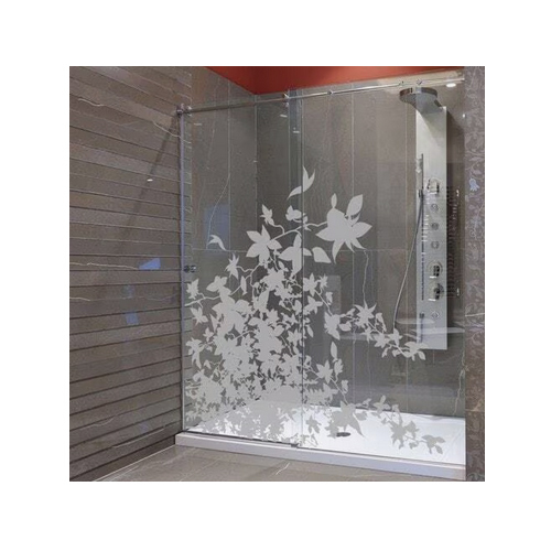 Rectangle White Designer Etched Glass