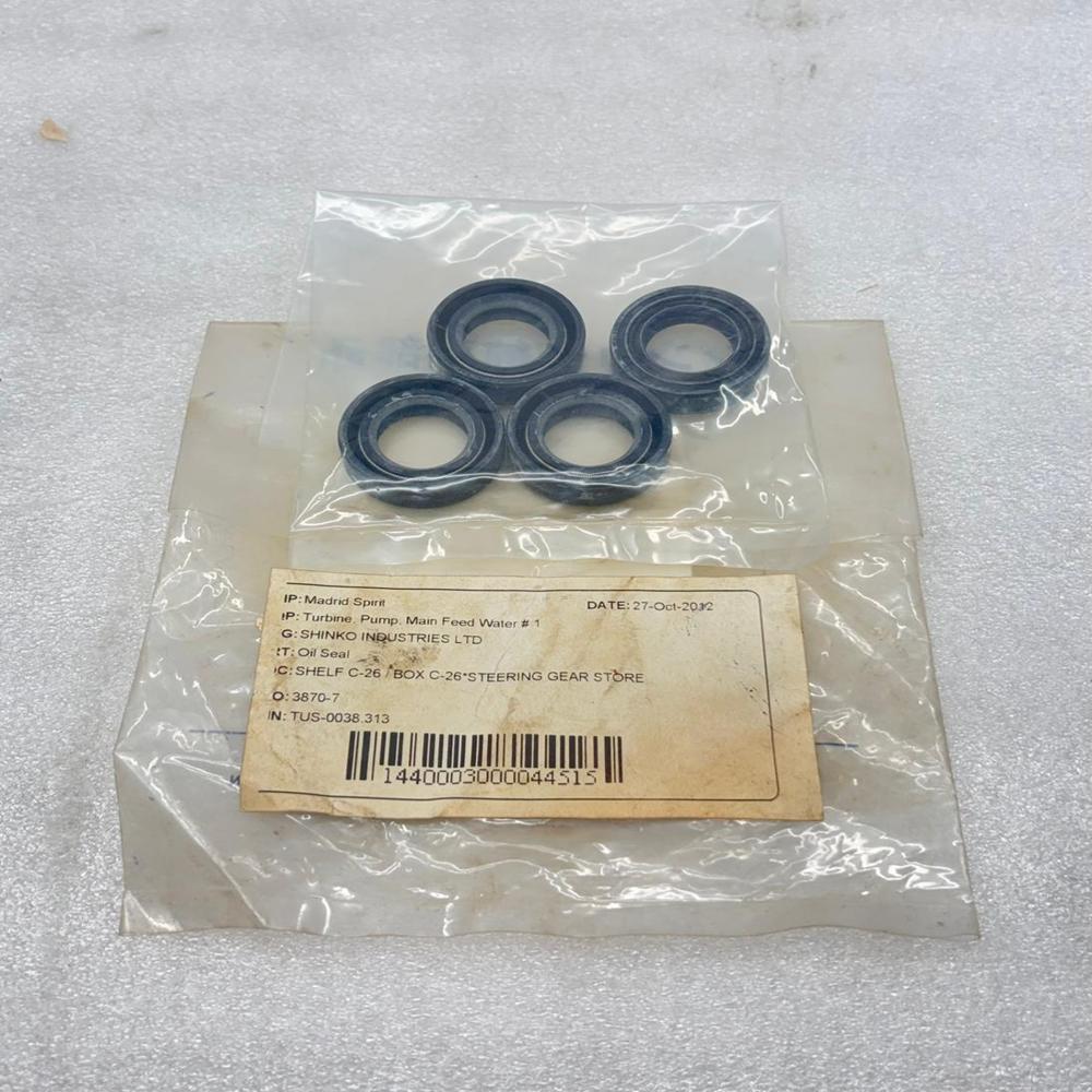 SHINKO 3870-7 MAIN FEED PUMP TURINE OIL SEAL 4PCS SET