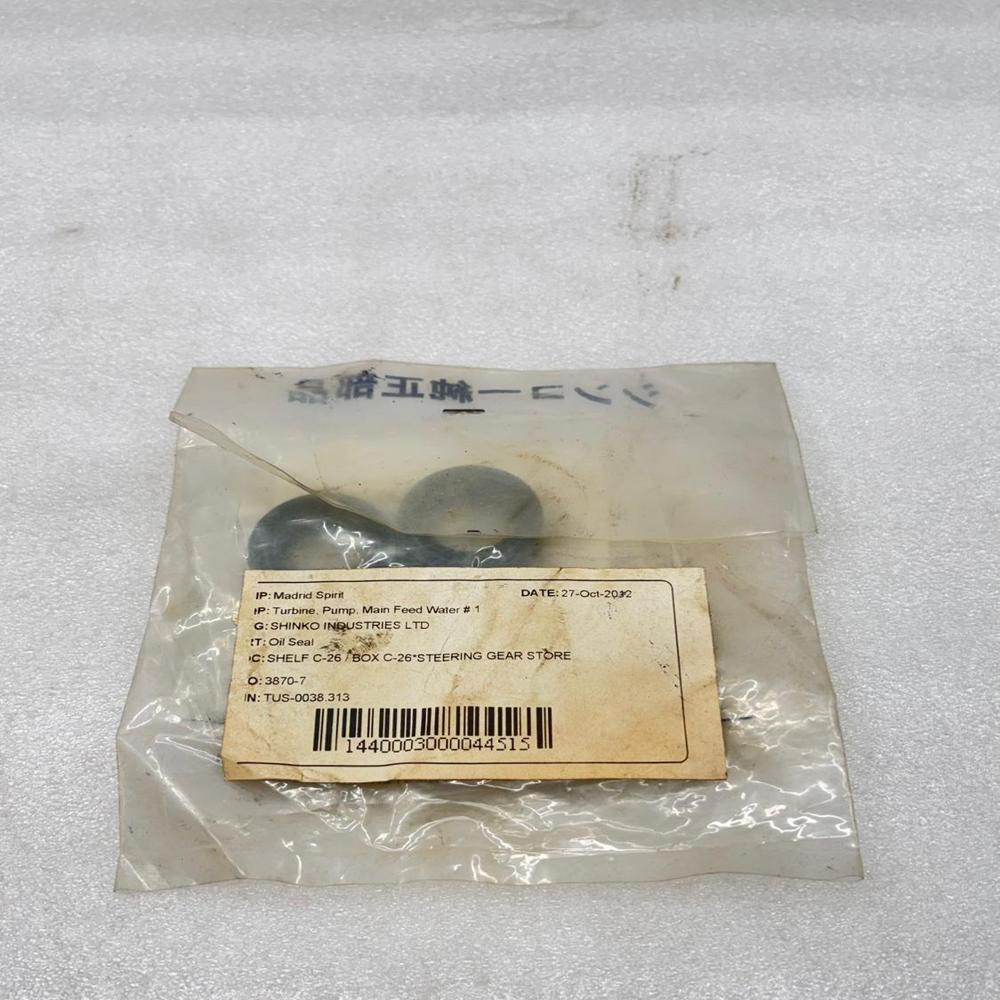 SHINKO 3870-7 MAIN FEED PUMP TURINE OIL SEAL 4PCS SET
