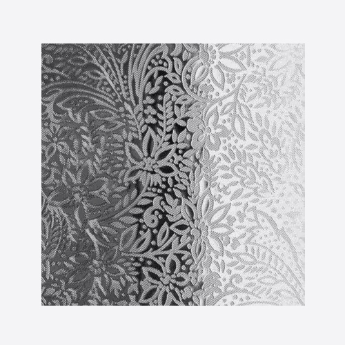 Rectangle White Patterned Glass