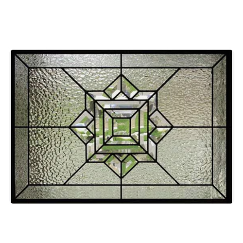Rectangle White Stained Glass