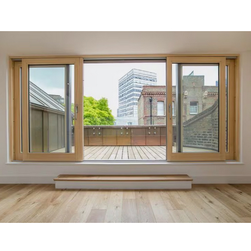 Aluminium Beige Glass Door