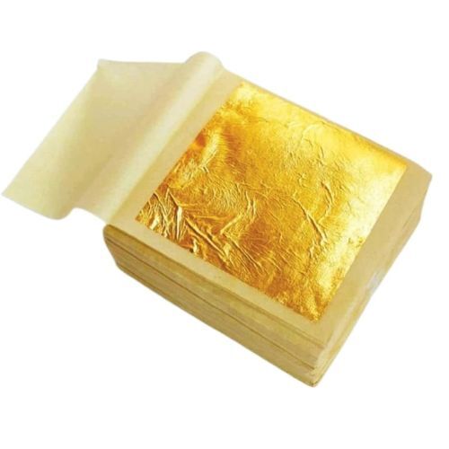 24K Pure Gold Varkh Sheets for Gold Leafing Art & Craft