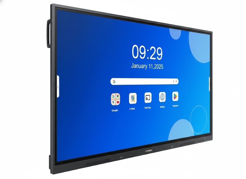 Lb7514ai-1pro Interactive Panel - Toughened Glass Aluminum Frame, 75 Inch 4k Uhd, Black | Android 11 Dual System, 20-point Multi-touch, Wireless Screen Sharing