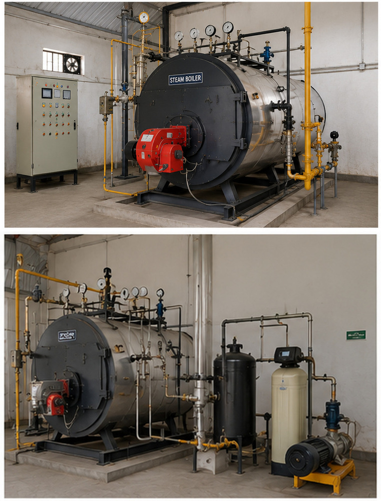 Industrial Steam Boiler System - Capacity: 500 Kg/Hr To 20