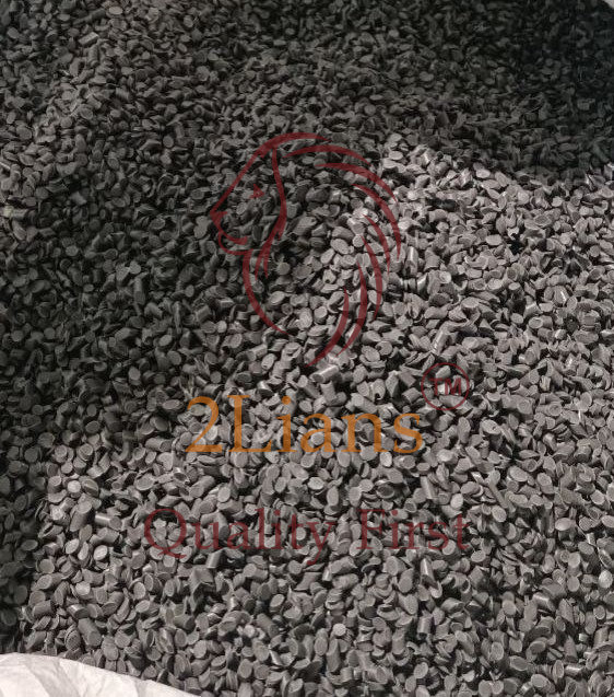 PVC repro pellet from wire cable skin dark grey