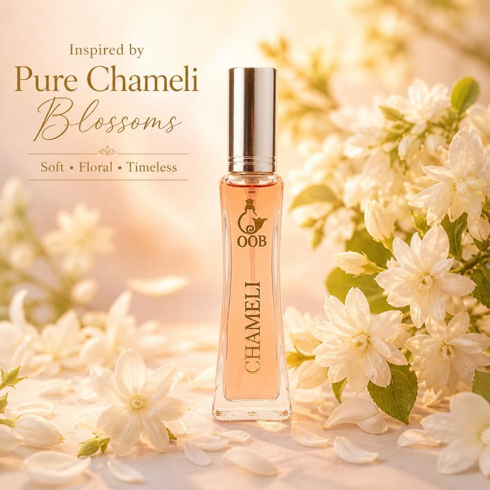 OOB Natural Chameli Perfume Intense Unisex Parfum with Long-Lasting Fragrance -50ml