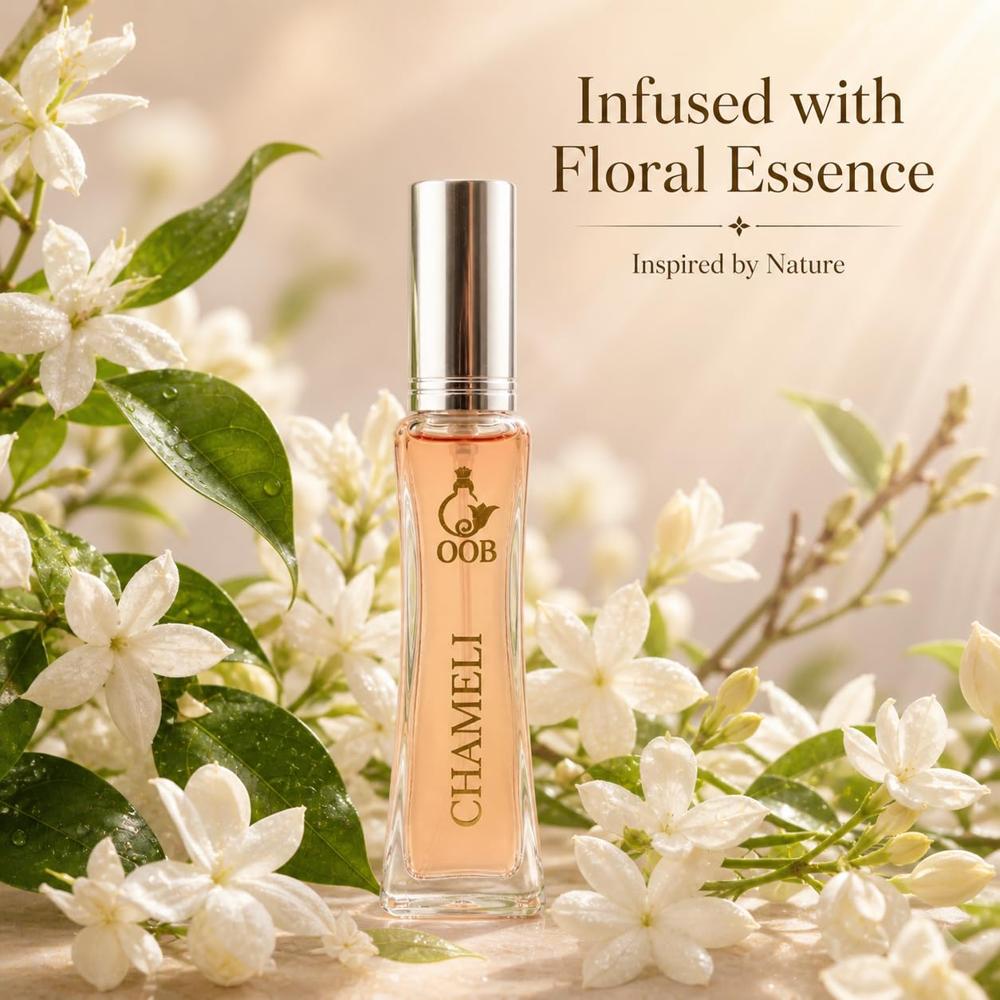 OOB Natural Chameli Perfume Intense Unisex Parfum with Long-Lasting Fragrance -50ml