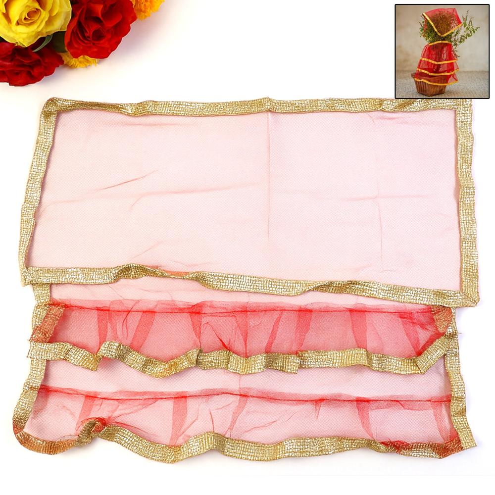 Premium Tulsi Vastra Pooja Cloth  2-Piece Set