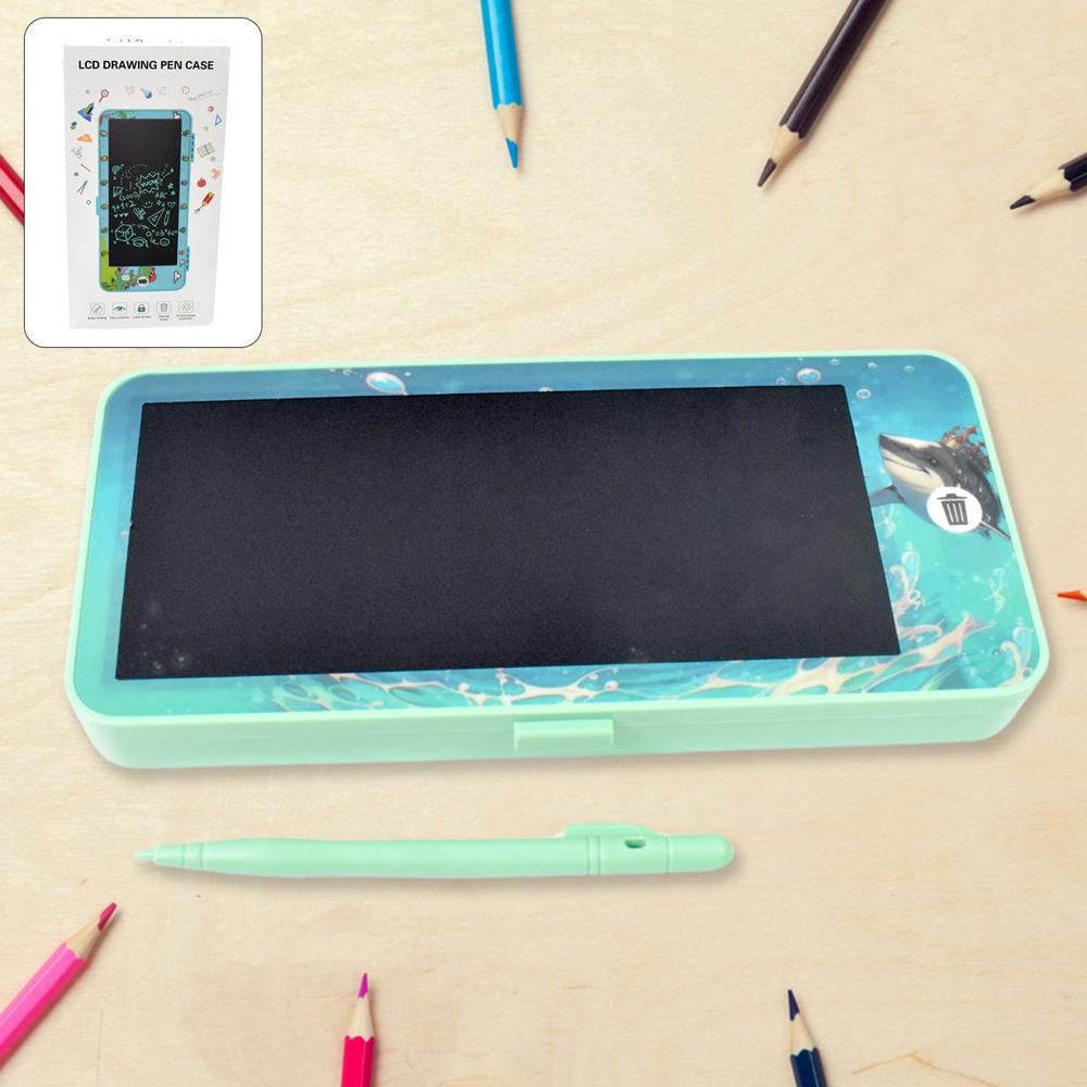 Led Drawing Pen Case Writing Pad / Compass Blue Colour (1 Pc)