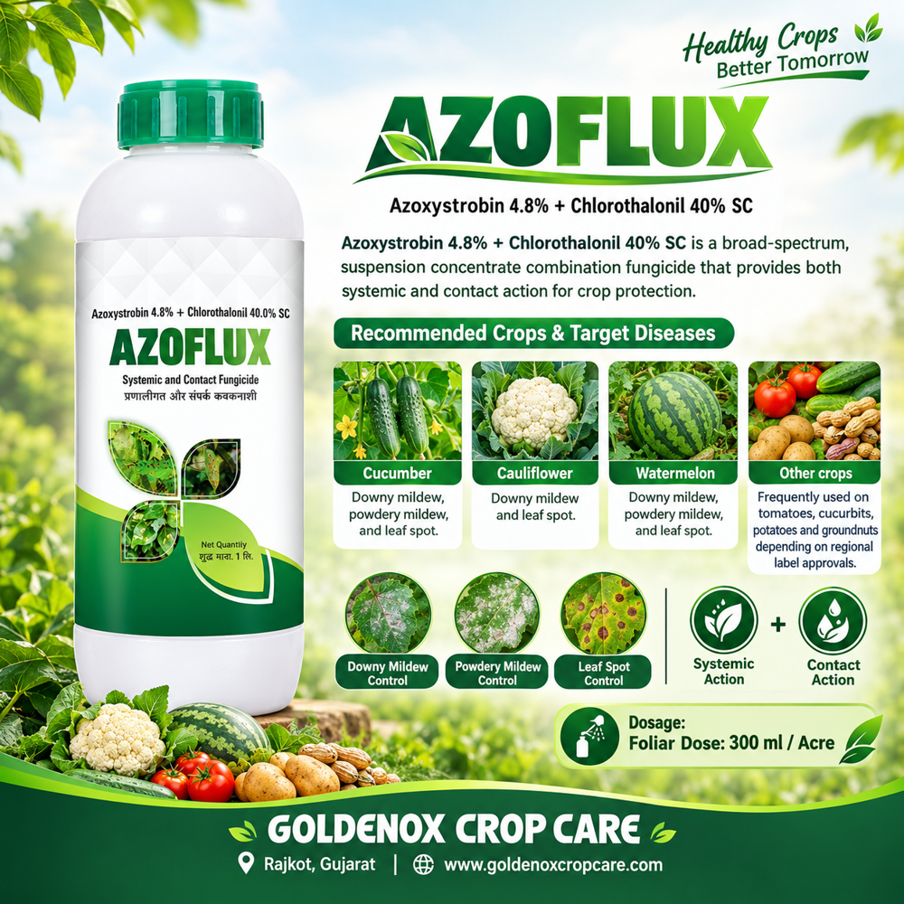 Azoxystrobin 4.8% + Chlorothalonil 40% Sc - Application: Agriculture