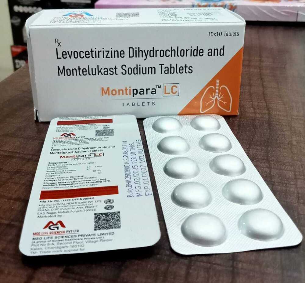 Levocetirizine Dihydrochloride And Montelukast Sodium Tablets