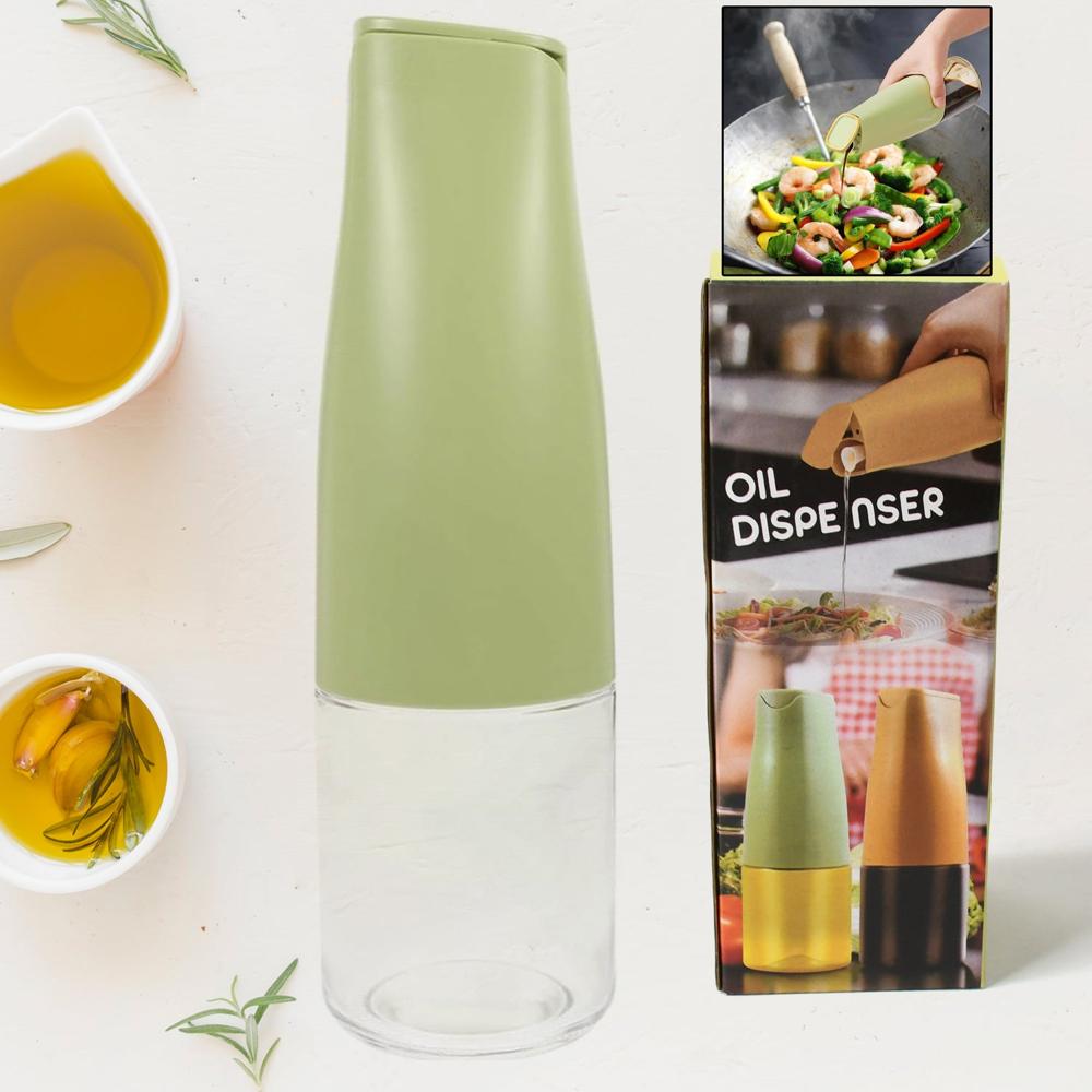 Oil Dispenser, 500Ml Cooking Oil Dispensing Cruets With Automatic Open Lid, (500 Ml) - Color: Mix