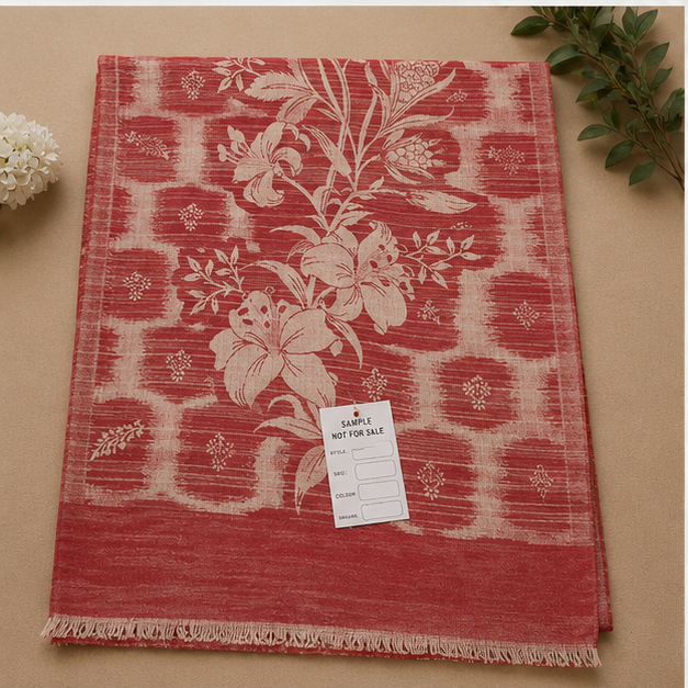 Ladies Designer Self Shawl