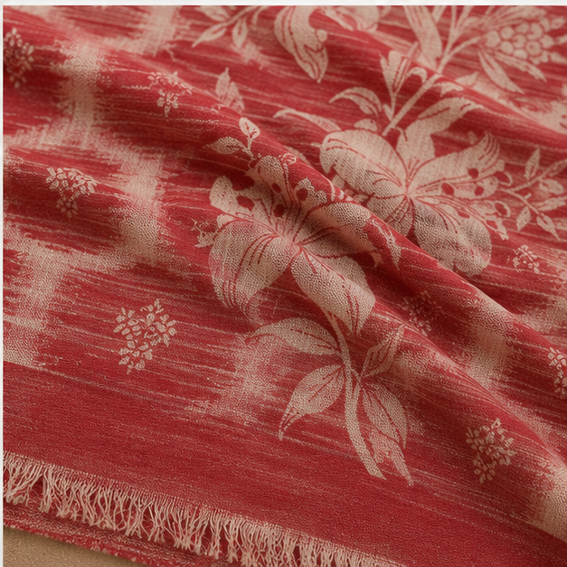 Ladies Designer Self Shawl