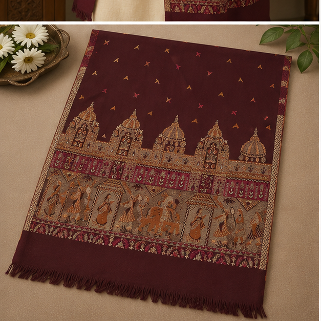 Woolen Fancy Shawl