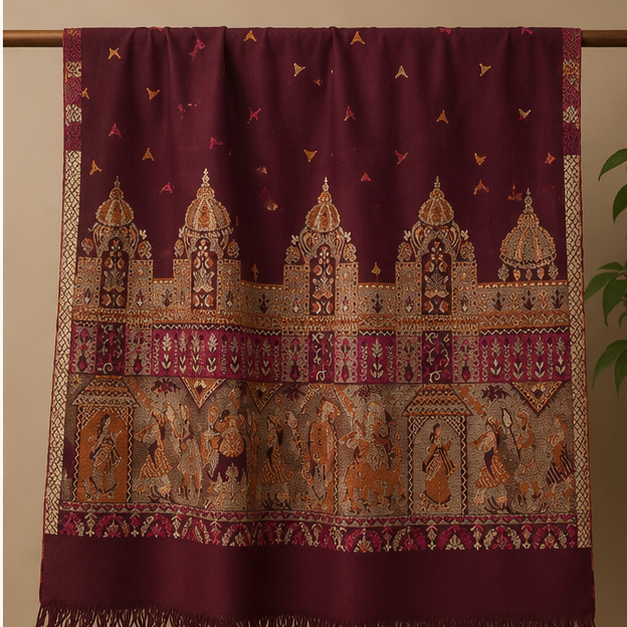 Woolen Fancy Shawl