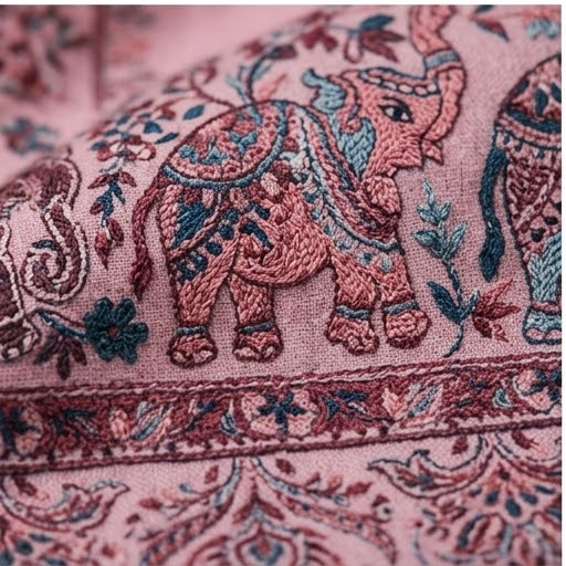 Kashmiri Border Shawl