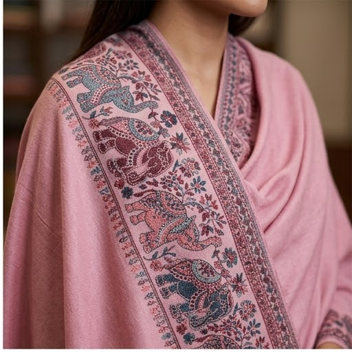 Kashmiri Border Shawl