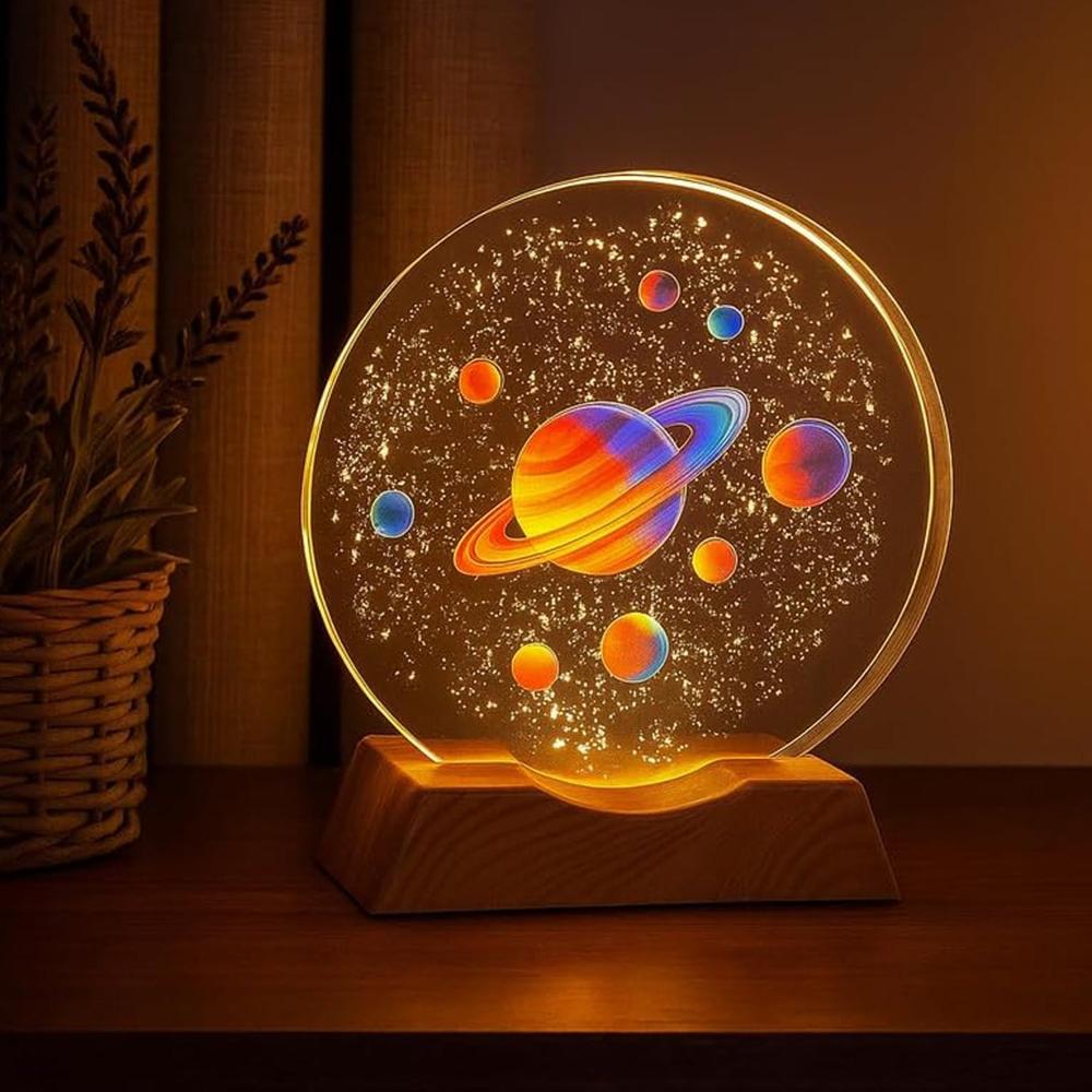 3D Creative Visualization Lamp  LED Night Ligh (1 Pc)