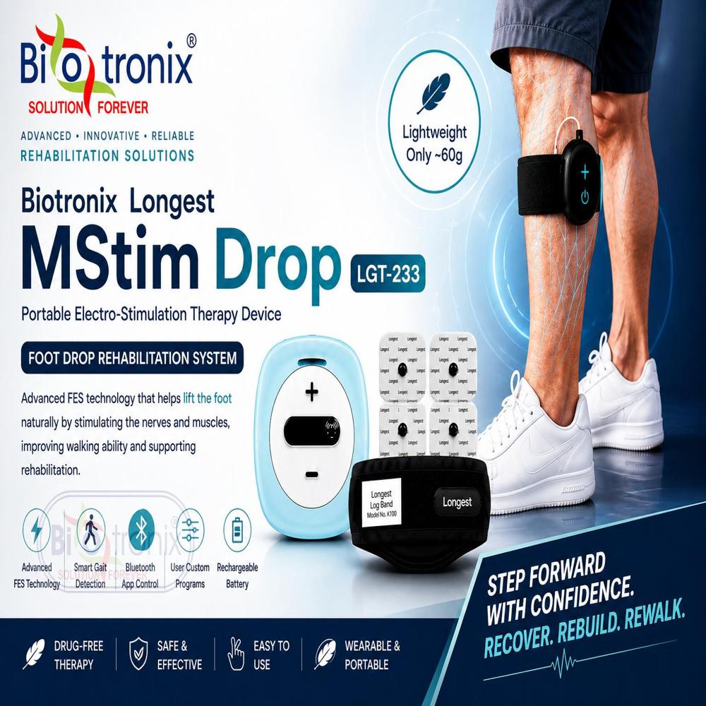 Professional Portable Foot Drop Stimulator for Clinical Therapy