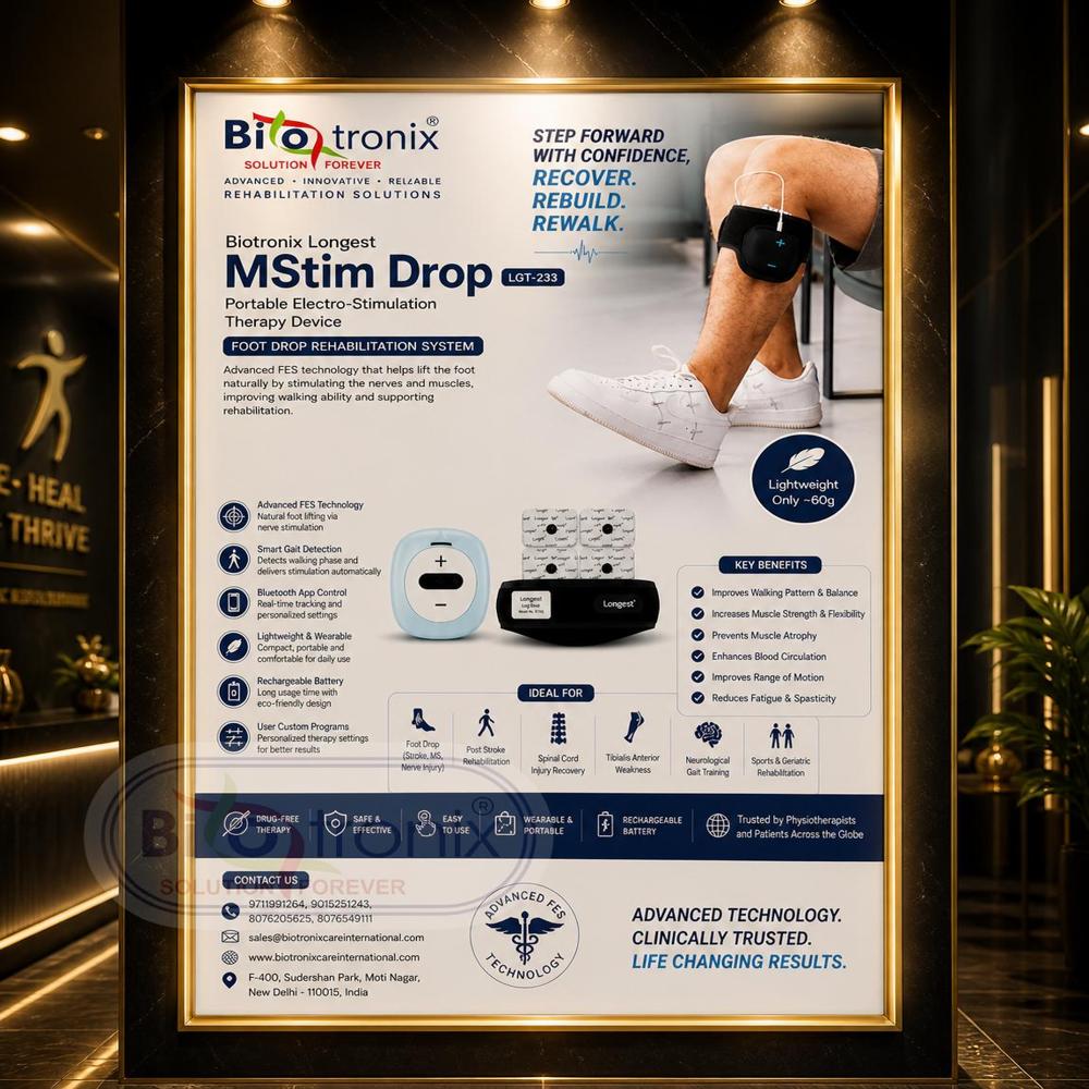 Professional Portable Foot Drop Stimulator for Clinical Therapy