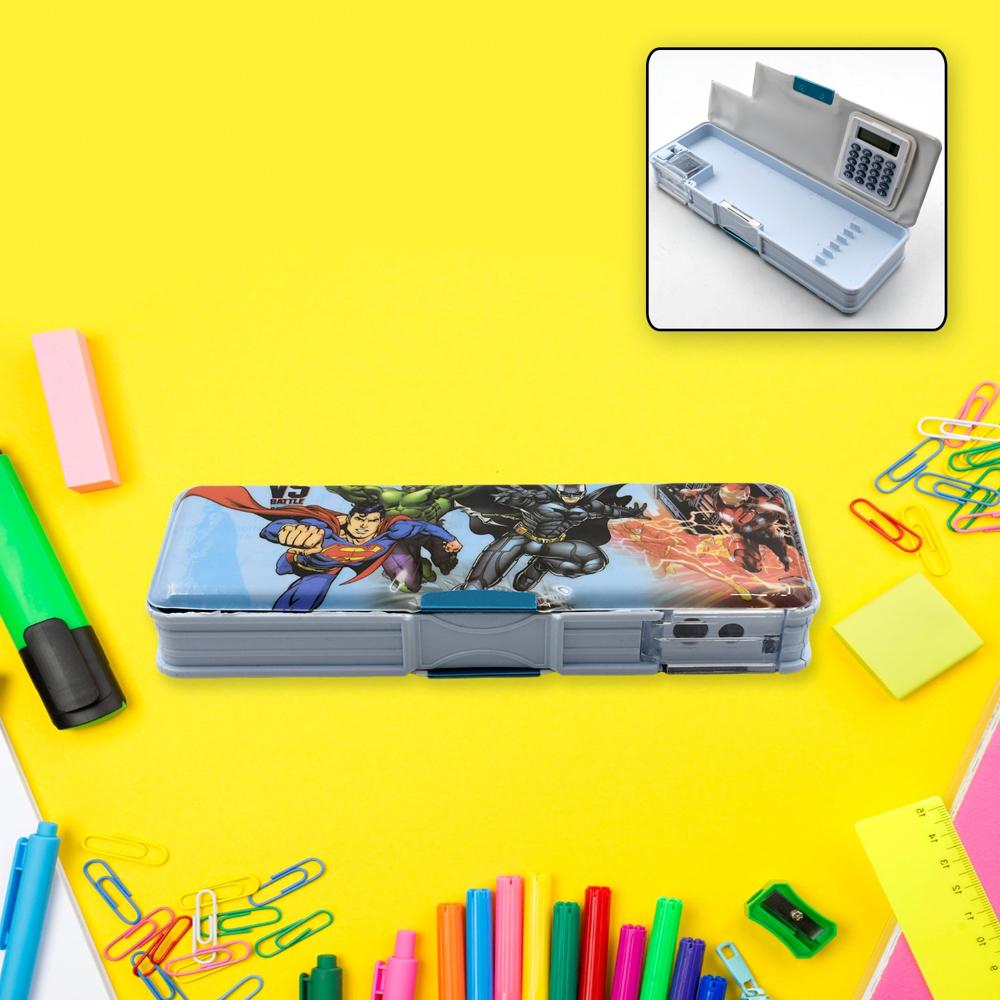 Double Sided Magnetic Geometry Pencil Box r for Boys Girls Art Use