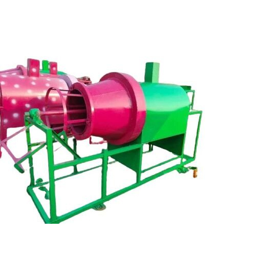 Puffed Rice Muri Machine - Ms Material, 200 Kg Weight, Vibrant Pink & Green Coating | Automatic Grade, Non-computerized, Warranty Included